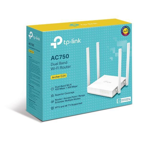 ARCHER C24 TP-LINK AC750 DUAL BAND WI-FI ROUTER